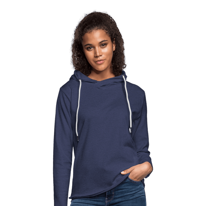 Royal Copensnail - Let Unisex hættetrøje - Let sweatshirt med hætte, unisex - marineblå meleret - Dajlig