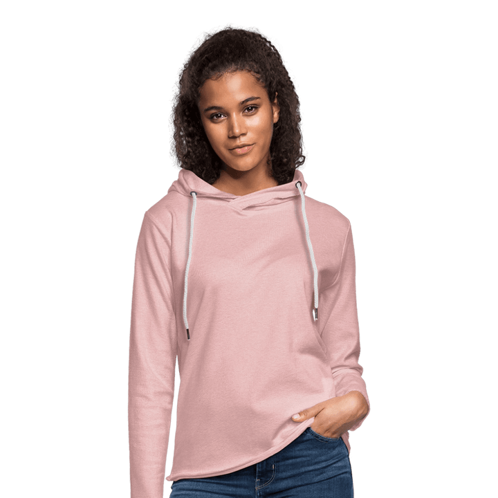 Royal Copensnail - Let Unisex hættetrøje - Let sweatshirt med hætte, unisex - rosa - creme meleret - Dajlig