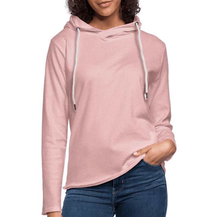 Royal Copensnail - Let Unisex hættetrøje - Let sweatshirt med hætte, unisex - rosa - creme meleret - Dajlig