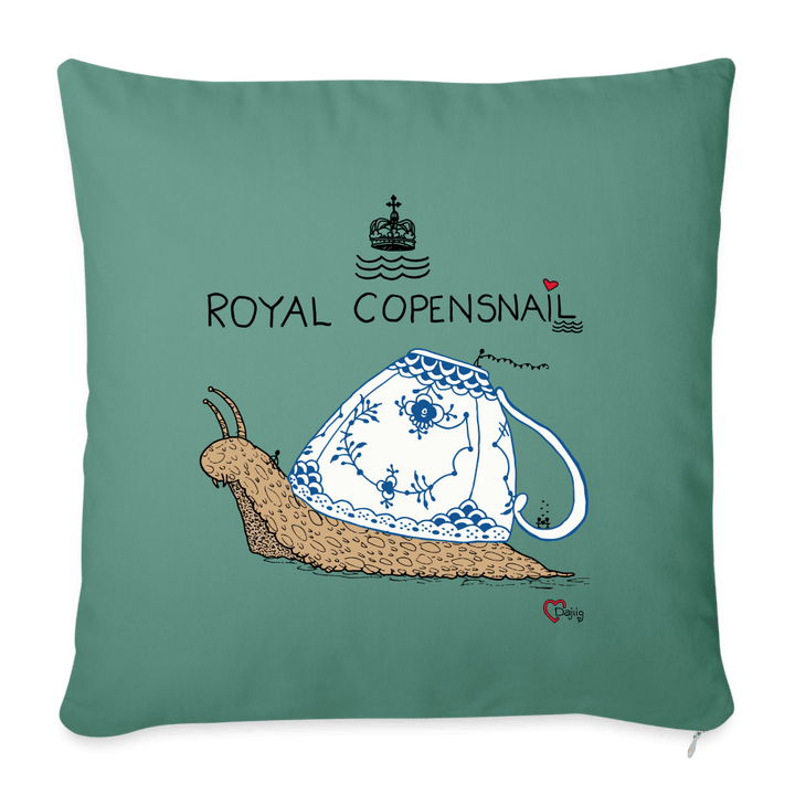 Royal Copensnail - Sofapude betræk - Pudebetræk 45 x 45 cm - grangrøn - Dajlig.dk