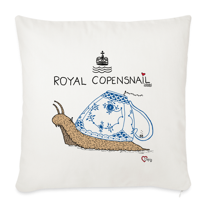 Royal Copensnail - Sofapude betræk - Pudebetræk 45 x 45 cm - naturhvid - Dajlig.dk