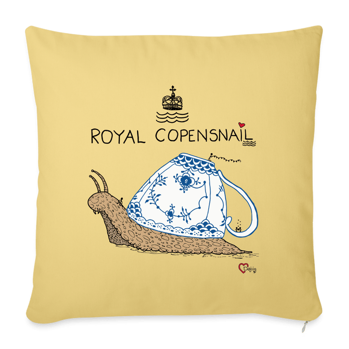 Royal Copensnail - Sofapude betræk - Pudebetræk 45 x 45 cm - støvet gul - Dajlig.dk