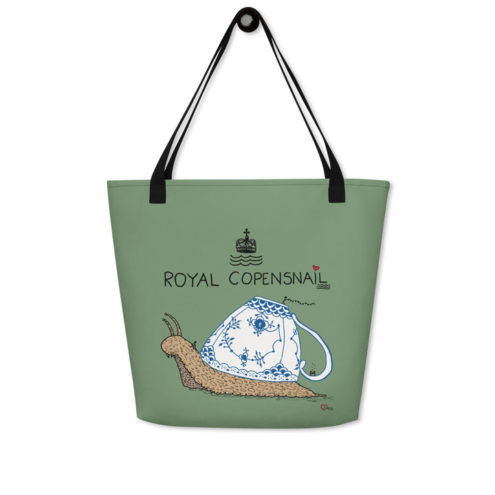 Royal Copensnail Stor Mulepose m/lomme - Mulepose - Dusty Green - Dajlig.dk