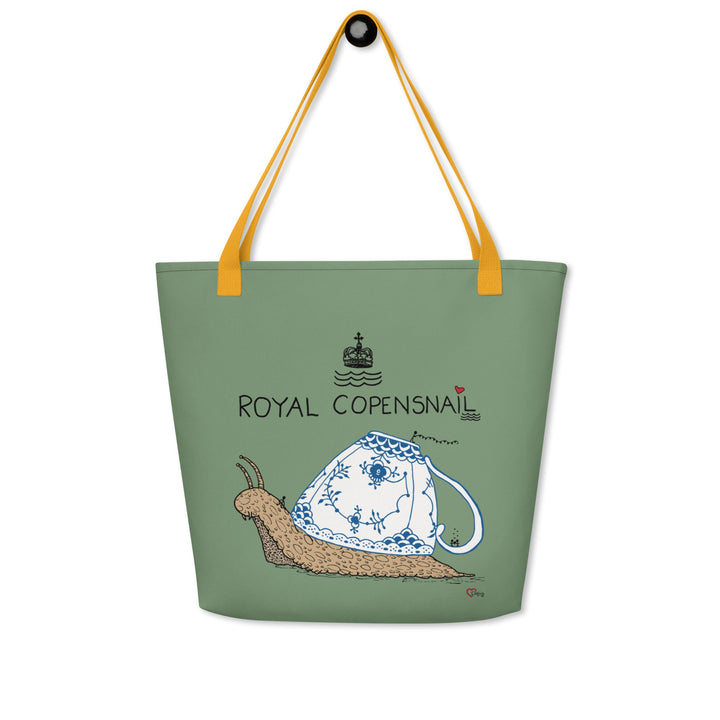 Royal Copensnail Stor Mulepose m/lomme - Mulepose - Dusty Green - Dajlig.dk