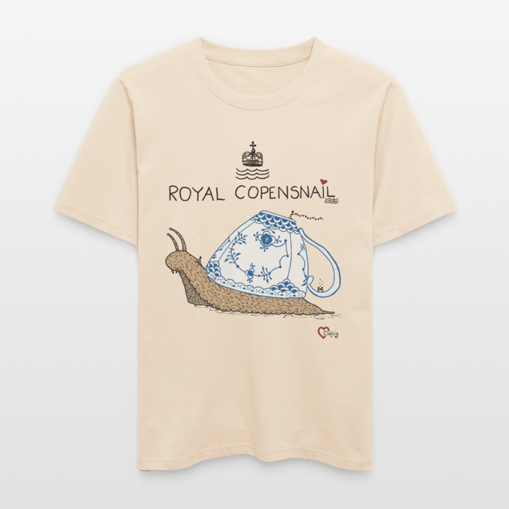 Royal Copensnail - Unisex T-shirt - Stanley/Stella Relaxed Fit økologisk unisex - T-shirt Sparker - råhvid - Dajlig.dk