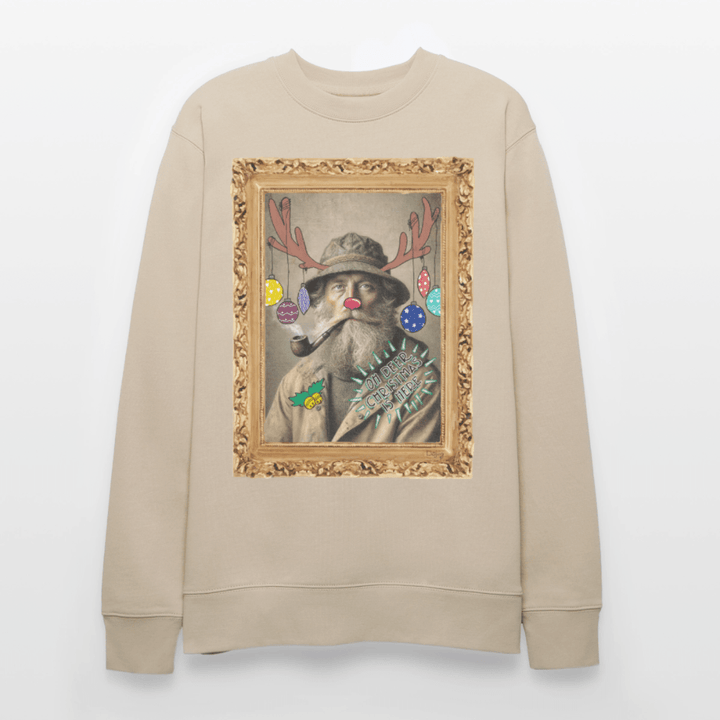 Rudolf Hjort - Kraftig Unisex Sweatshirt - Stanley/Stella økologisk unisex - sweatshirt CHANGER - beige - Dajlig.dk