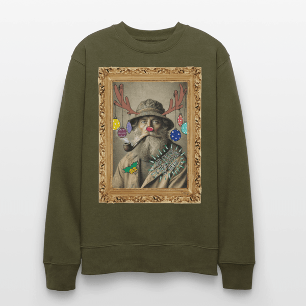 Rudolf Hjort - Kraftig Unisex Sweatshirt - Stanley/Stella økologisk unisex - sweatshirt CHANGER - khaki - Dajlig.dk