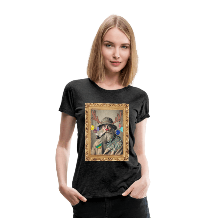 Rudolf Hjort - Premium Dame T-shirt - Dame premium T-shirt - charcoal - Dajlig.dk