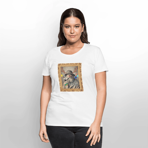 Rudolf Hjort - Premium Dame T-shirt - Dame premium T-shirt - hvid - Dajlig