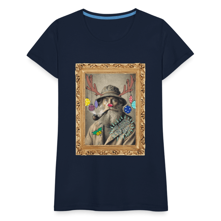 Rudolf Hjort - Premium Dame T-shirt - Dame premium T-shirt - marineblå - Dajlig.dk