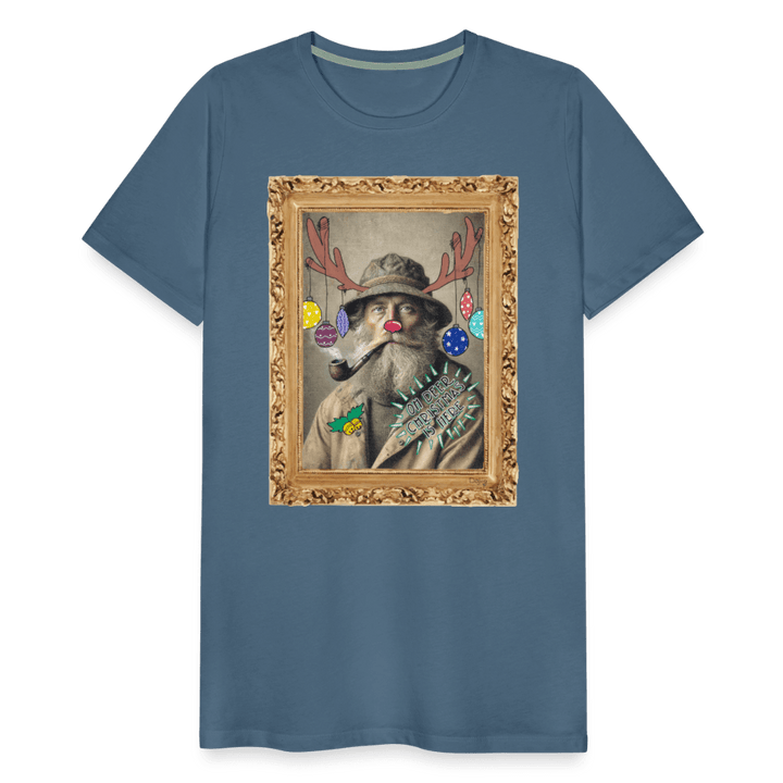 Rudolf Hjort - Premium Herre T-shirt - Herre premium T-shirt - blågrå - Dajlig.dk