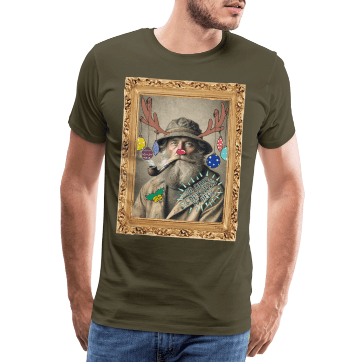 Rudolf Hjort - Premium Herre T-shirt - Herre premium T-shirt - kaki - Dajlig.dk