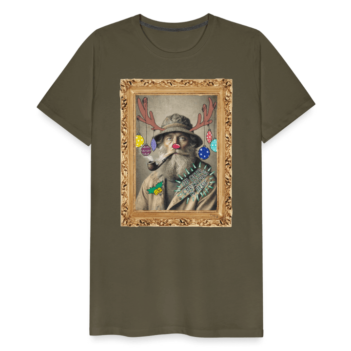 Rudolf Hjort - Premium Herre T-shirt - Herre premium T-shirt - kaki - Dajlig.dk