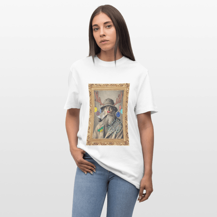 Rudolf Hjort - Unisex T-shirt - Stanley/Stella Relaxed Fit økologisk unisex - T-shirt Sparker - hvid - Dajlig
