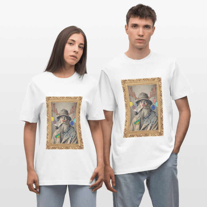 Rudolf Hjort - Unisex T-shirt - Stanley/Stella Relaxed Fit økologisk unisex - T-shirt Sparker - hvid - Dajlig