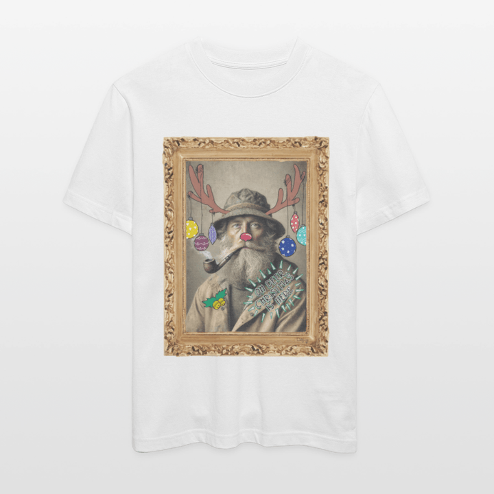 Rudolf Hjort - Unisex T-shirt - Stanley/Stella Relaxed Fit økologisk unisex - T-shirt Sparker - hvid - Dajlig.dk