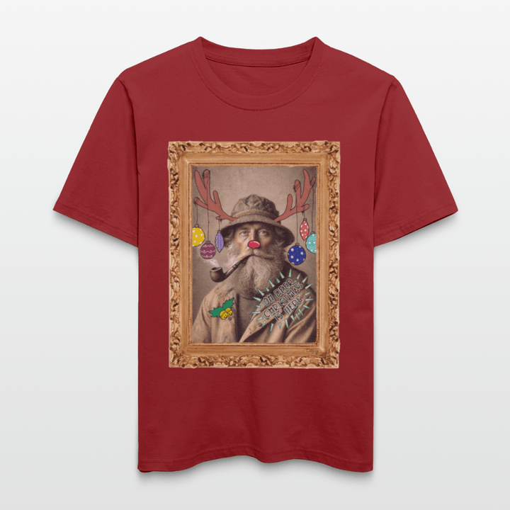 Rudolf Hjort - Unisex T-shirt - Stanley/Stella Relaxed Fit økologisk unisex - T-shirt Sparker - jordrød - Dajlig.dk