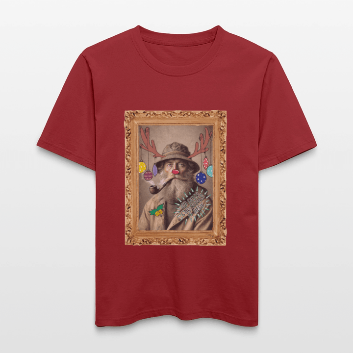Rudolf Hjort - Unisex T-shirt - Stanley/Stella Relaxed Fit økologisk unisex - T-shirt Sparker - jordrød - Dajlig