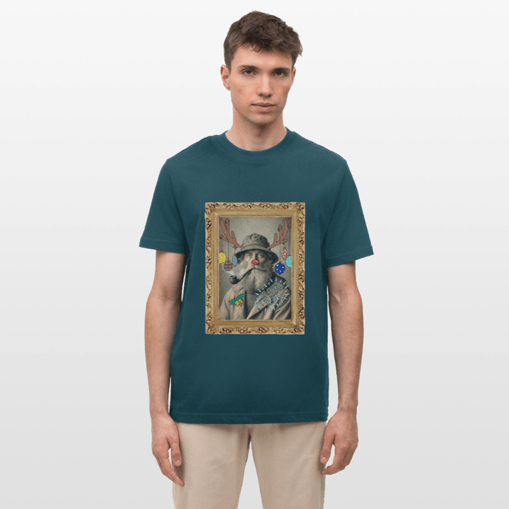 Rudolf Hjort - Unisex T-shirt - Stanley/Stella Relaxed Fit økologisk unisex - T-shirt Sparker - mørk petrol - Dajlig