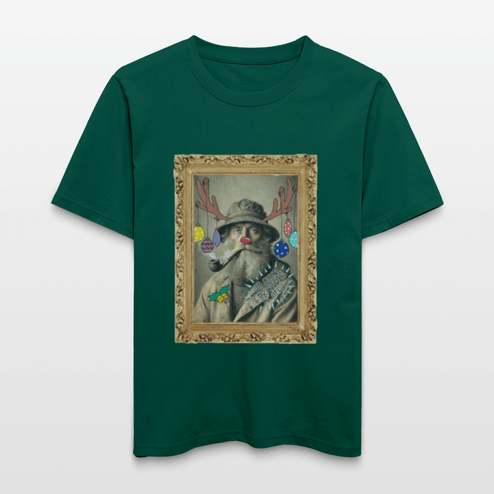 Rudolf Hjort - Unisex T-shirt - Stanley/Stella Relaxed Fit økologisk unisex - T-shirt Sparker - skovgrøn - Dajlig