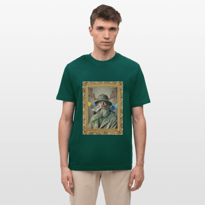 Rudolf Hjort - Unisex T-shirt - Stanley/Stella Relaxed Fit økologisk unisex - T-shirt Sparker - skovgrøn - Dajlig