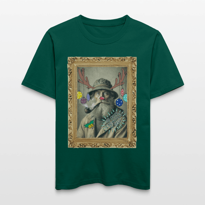 Rudolf Hjort - Unisex T-shirt - Stanley/Stella Relaxed Fit økologisk unisex - T-shirt Sparker - skovgrøn - Dajlig.dk