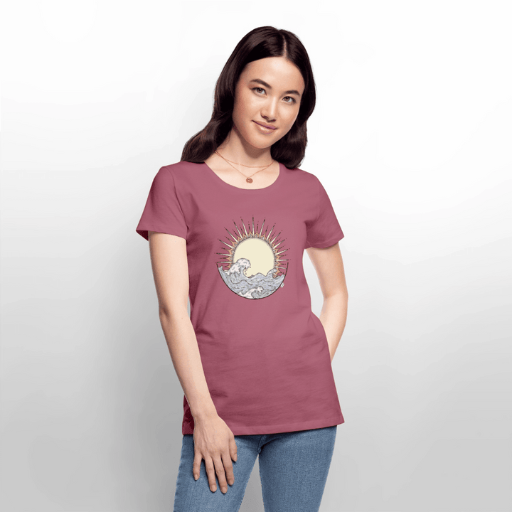Solopgang - Eksklusiv Dame T-shirt - Dame premium T-shirt - mauve - Dajlig