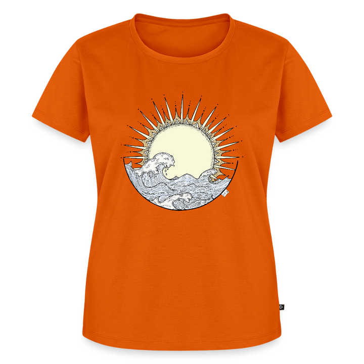 Solopgang - Eksklusiv Dame T-shirt - Dame premium T-shirt - orange - Dajlig