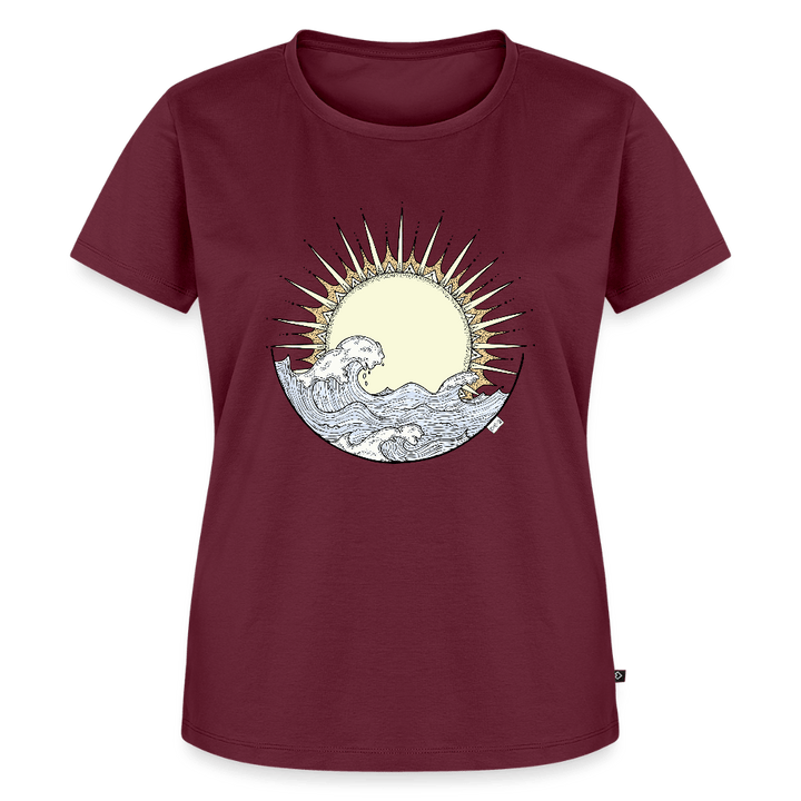 Solopgang - Eksklusiv Dame T-shirt - Dame premium T-shirt - vinrød - Dajlig