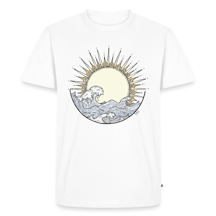Solopgang - Eksklusiv Herre T-shirt - Herre premium T-shirt - hvid - Dajlig