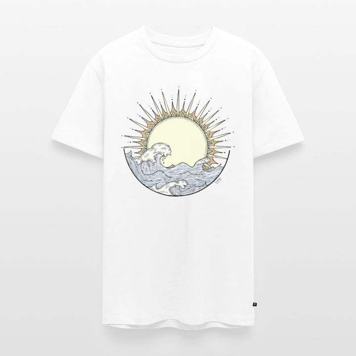 Solopgang - Eksklusiv Herre T-shirt - Herre premium T-shirt - hvid - Dajlig
