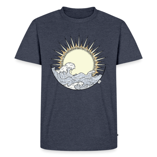 Solopgang - Eksklusiv Herre T-shirt - Herre premium T-shirt - jeansblå - Dajlig