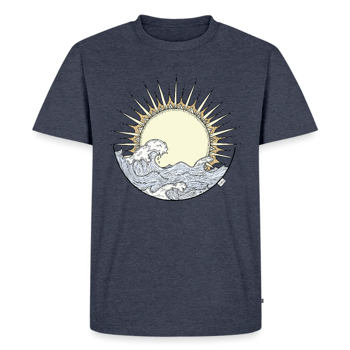 Solopgang - Eksklusiv Herre T-shirt - Herre premium T-shirt - jeansblå - Dajlig