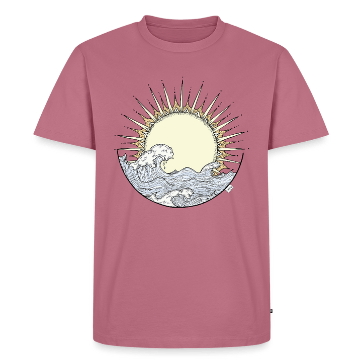 Solopgang - Eksklusiv Herre T-shirt - Herre premium T-shirt - mauve - Dajlig