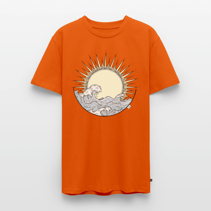 Solopgang - Eksklusiv Herre T-shirt - Herre premium T-shirt - orange - Dajlig