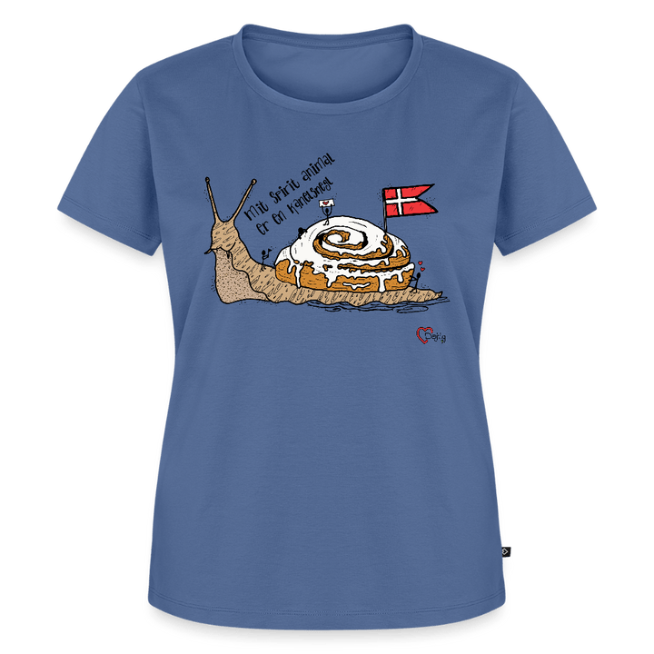 Spirit Animal Kanelsnegl - Eksklusiv Dame T-shirt - Dame premium T-shirt - dueblå - Dajlig
