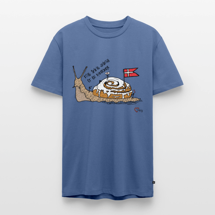Spirit Animal Kanelsnegl - Eksklusiv Herre T-shirt - Herre premium T-shirt - dueblå - Dajlig
