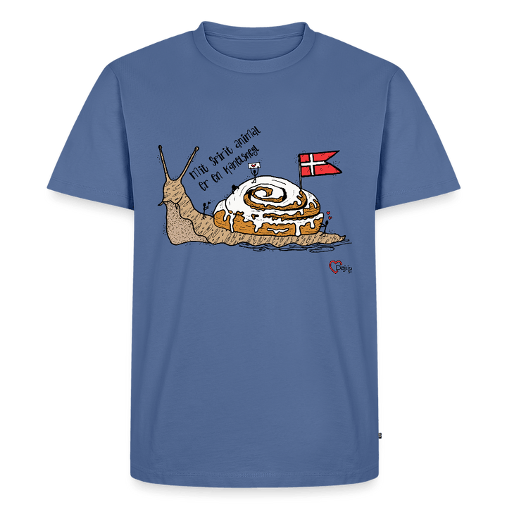 Spirit Animal Kanelsnegl - Eksklusiv Herre T-shirt - Herre premium T-shirt - dueblå - Dajlig