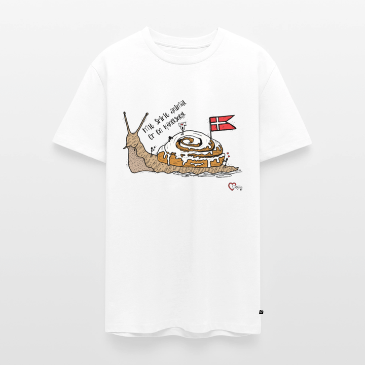 Spirit Animal Kanelsnegl - Eksklusiv Herre T-shirt - Herre premium T-shirt - hvid - Dajlig