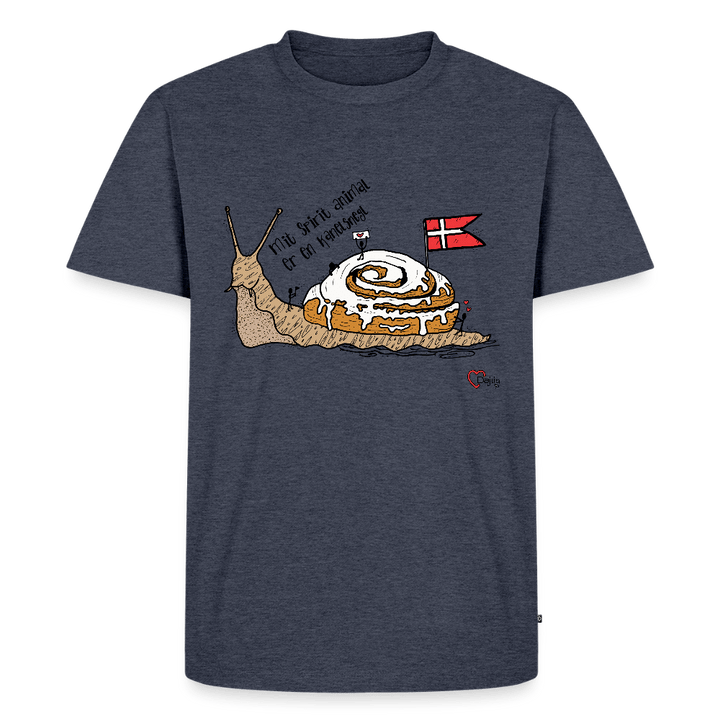 Spirit Animal Kanelsnegl - Eksklusiv Herre T-shirt - Herre premium T-shirt - jeansblå - Dajlig
