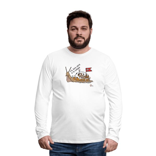 Spirit Animal Kanelsnegl - Herre Langærmet Trøje - Premium langærmet Herre - T-shirt - hvid - Dajlig