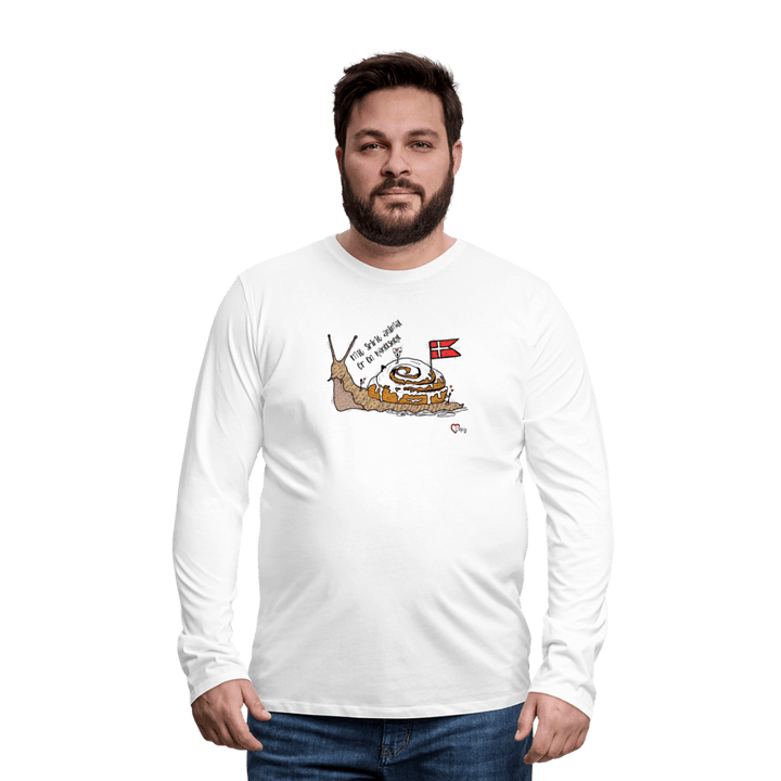 Spirit Animal Kanelsnegl - Herre Langærmet Trøje - Premium langærmet Herre - T-shirt - hvid - Dajlig