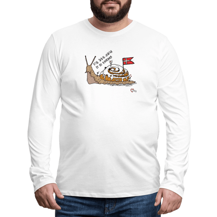 Spirit Animal Kanelsnegl - Herre Langærmet Trøje - Premium langærmet Herre - T-shirt - hvid - Dajlig