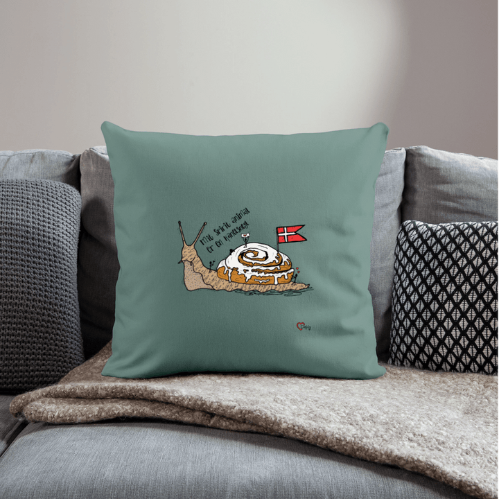 Spirit Animal Kanelsnegl - Sofapude - Sofapude med fyld 44 x 44 cm - grangrøn - Dajlig