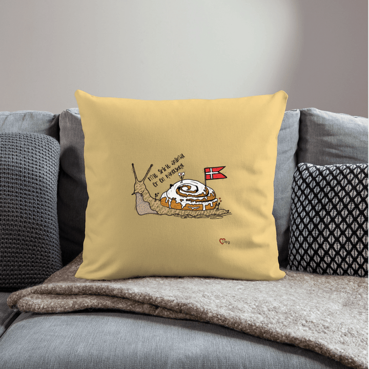 Spirit Animal Kanelsnegl - Sofapude - Sofapude med fyld 44 x 44 cm - støvet gul - Dajlig