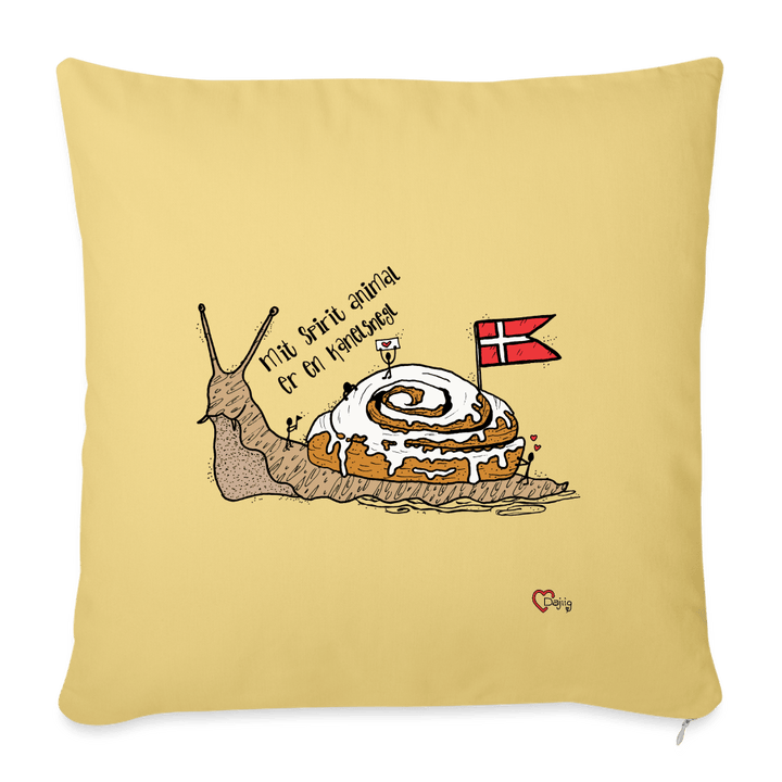Spirit Animal Kanelsnegl - Sofapude - Sofapude med fyld 44 x 44 cm - støvet gul - Dajlig