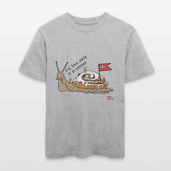 Spirit Animal Kanelsnegl - Unisex T-shirt - Stanley/Stella Relaxed Fit økologisk unisex - T-shirt Sparker - grå meleret - Dajlig