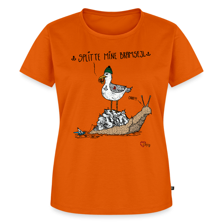 Splitte Mine Bramsejl - Eksklusiv Dame T-shirt - Dame premium T-shirt - orange - Dajlig