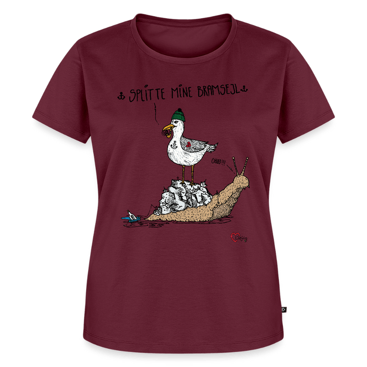 Splitte Mine Bramsejl - Eksklusiv Dame T-shirt - Dame premium T-shirt - vinrød - Dajlig