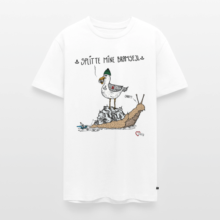 Splitte Mine Bramsejl - Eksklusiv Herre T-shirt - Herre premium T-shirt - hvid - Dajlig